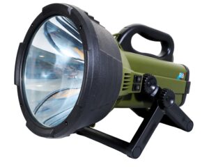 REALBUY 130W HALOGEN Long Range Search Light (3000 Lumens, Dual SLA Battery, Ip65 Waterproof) Model: Quartz