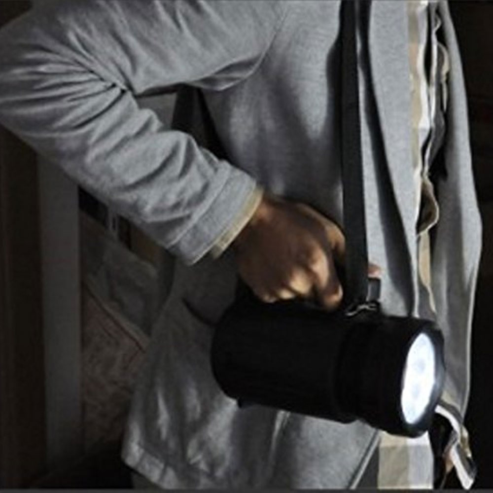 FOS 15W LED Search Light (Range 1 Km.) with Sealed Lead-Acid Battery - Rechargeable Handheld Torch