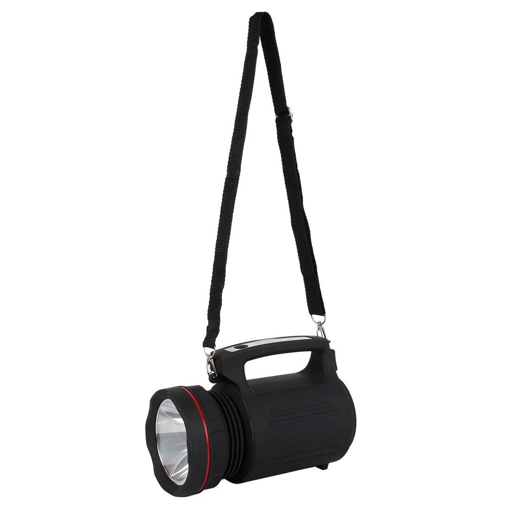 FOS 15W LED Search Light (Range 1 Km.) with Sealed Lead-Acid Battery - Rechargeable Handheld Torch
