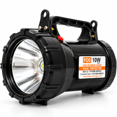 FOS PROTECTOR 10W LED Search Light | 1000 Lumens | 1 km. Range | 6500K