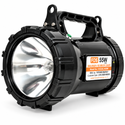 FOS 55W Halogen Army Search Light | 2950 Lumens | 1 km Range | 2700K