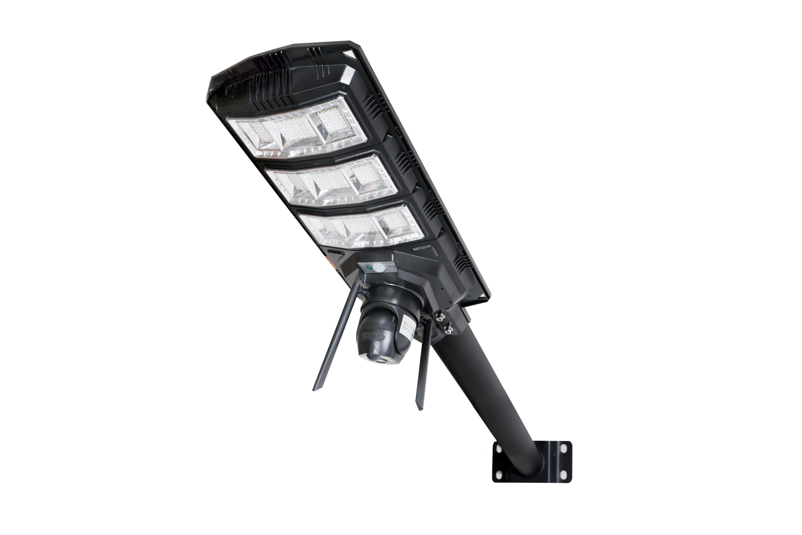 FOS Solar LED Street Light 100W (Cool White) with Remote Control and Built-in 5 MP Full HD IR CCTV Camera (4G Enabled, 360° Rotation View, 2-Way Intercom, Human Detection, IP66 Waterproof)