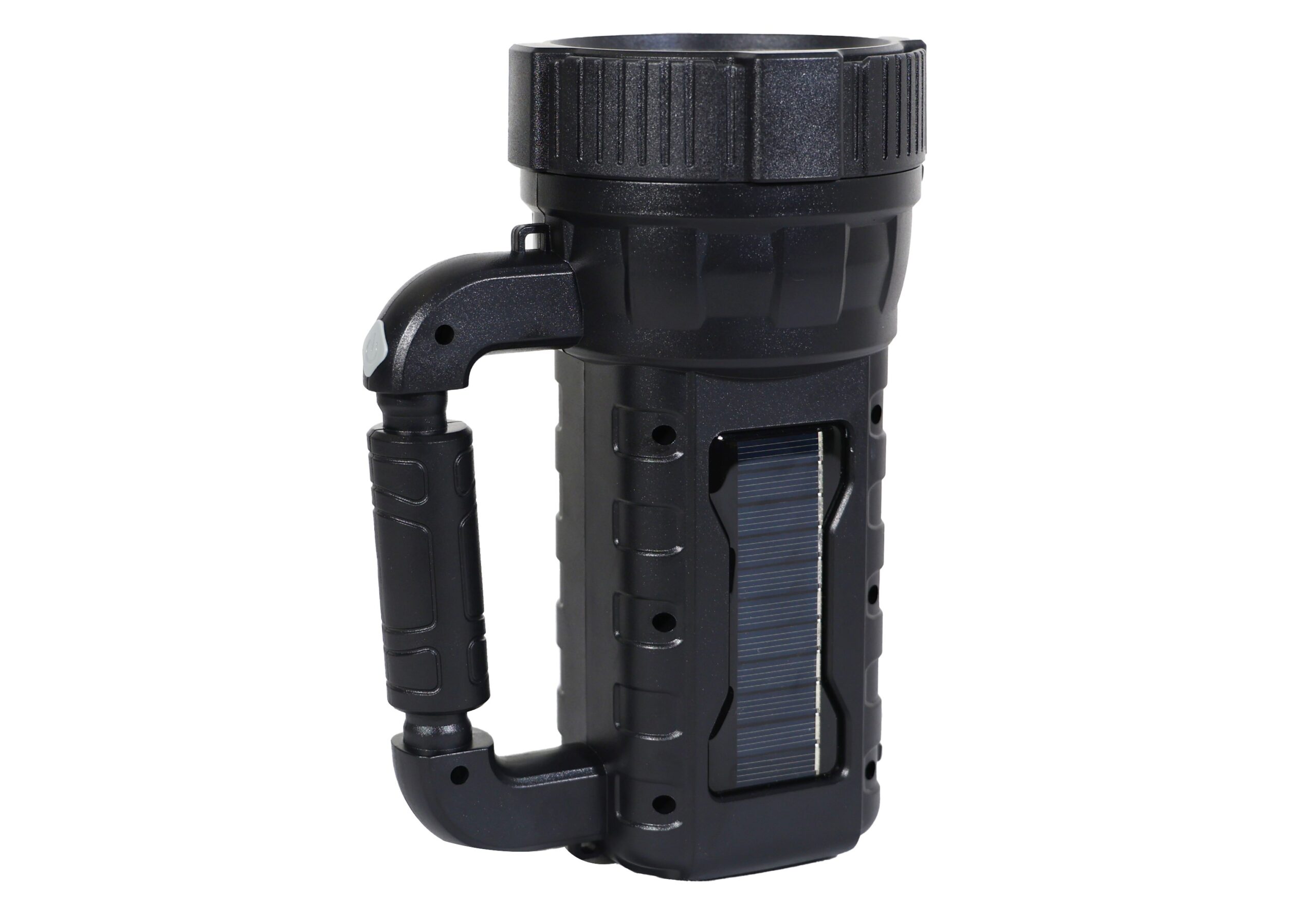FOS 15W Solar LED Search Light with Built-in Solar Module and Emergency Work Light (1300 Lumens, 6000 mAh Li-ion Battery, Operating Range 1 Km., Warranty 1 Year)
