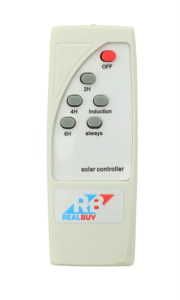 REALBUY 350W Solar LED Street Light with Remote Control and Motion Sensor (All-in-ONE) - Cool White 6500k