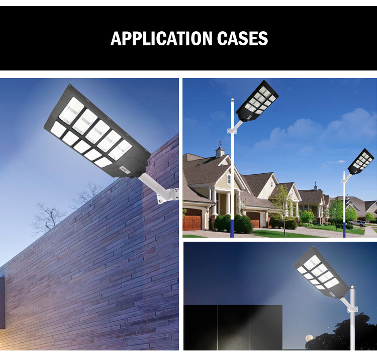 REALBUY 350W Solar LED Street Light with Remote Control and Motion Sensor (All-in-ONE) - Cool White 6500k