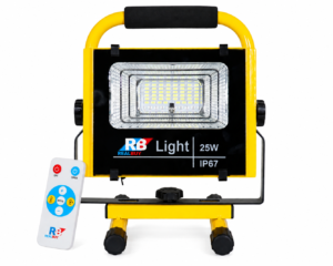 REALBUY 25W Rechargeable LED Flood Light with Remote Control