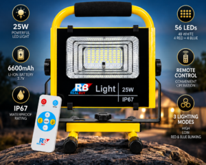 REALBUY 25W Rechargeable LED Flood Light Key Features