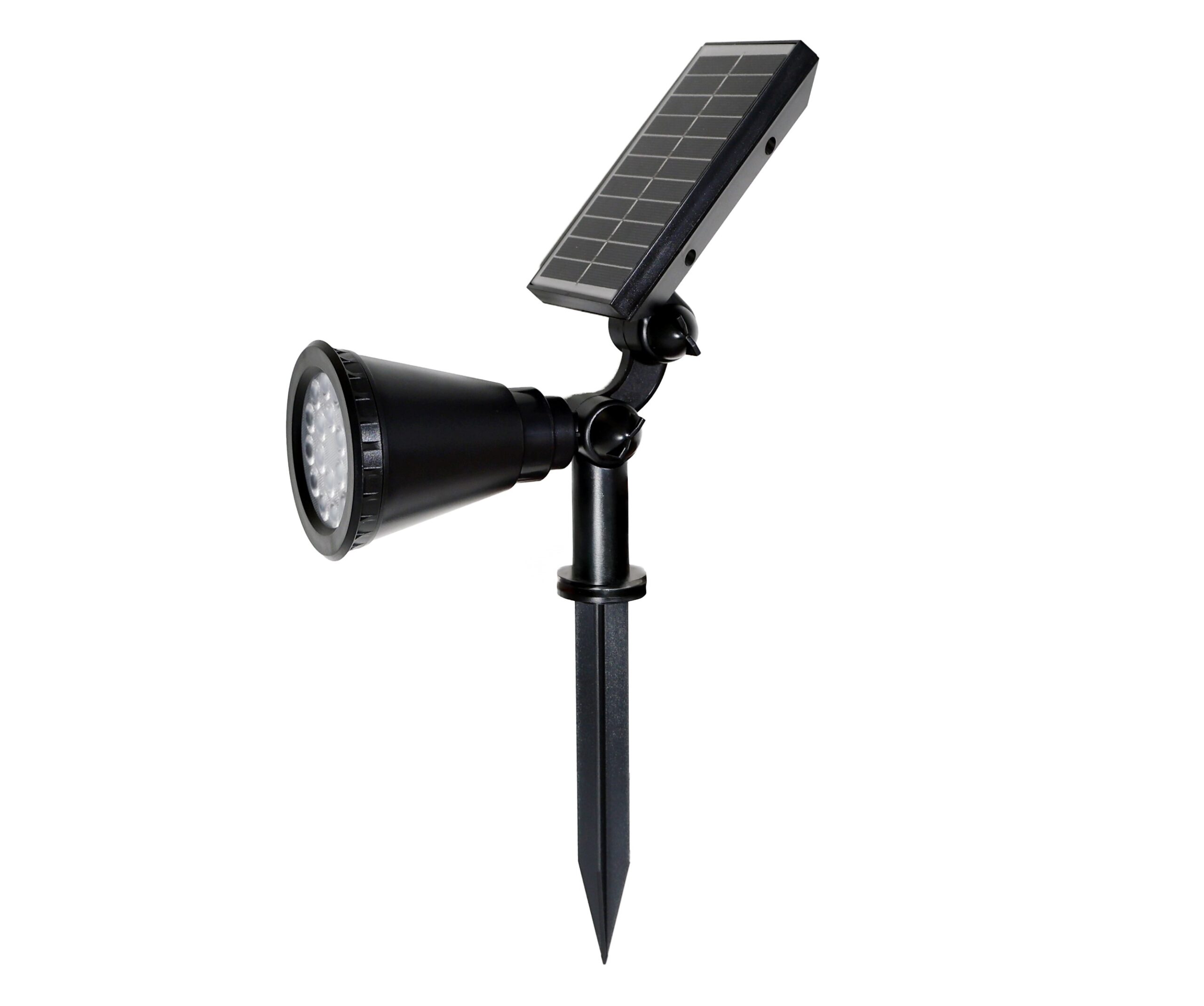 REALBUY 10W Solar LED Garden Spike Light / Wall Light (Warm White 2700k, IP 65 Water-Proof)