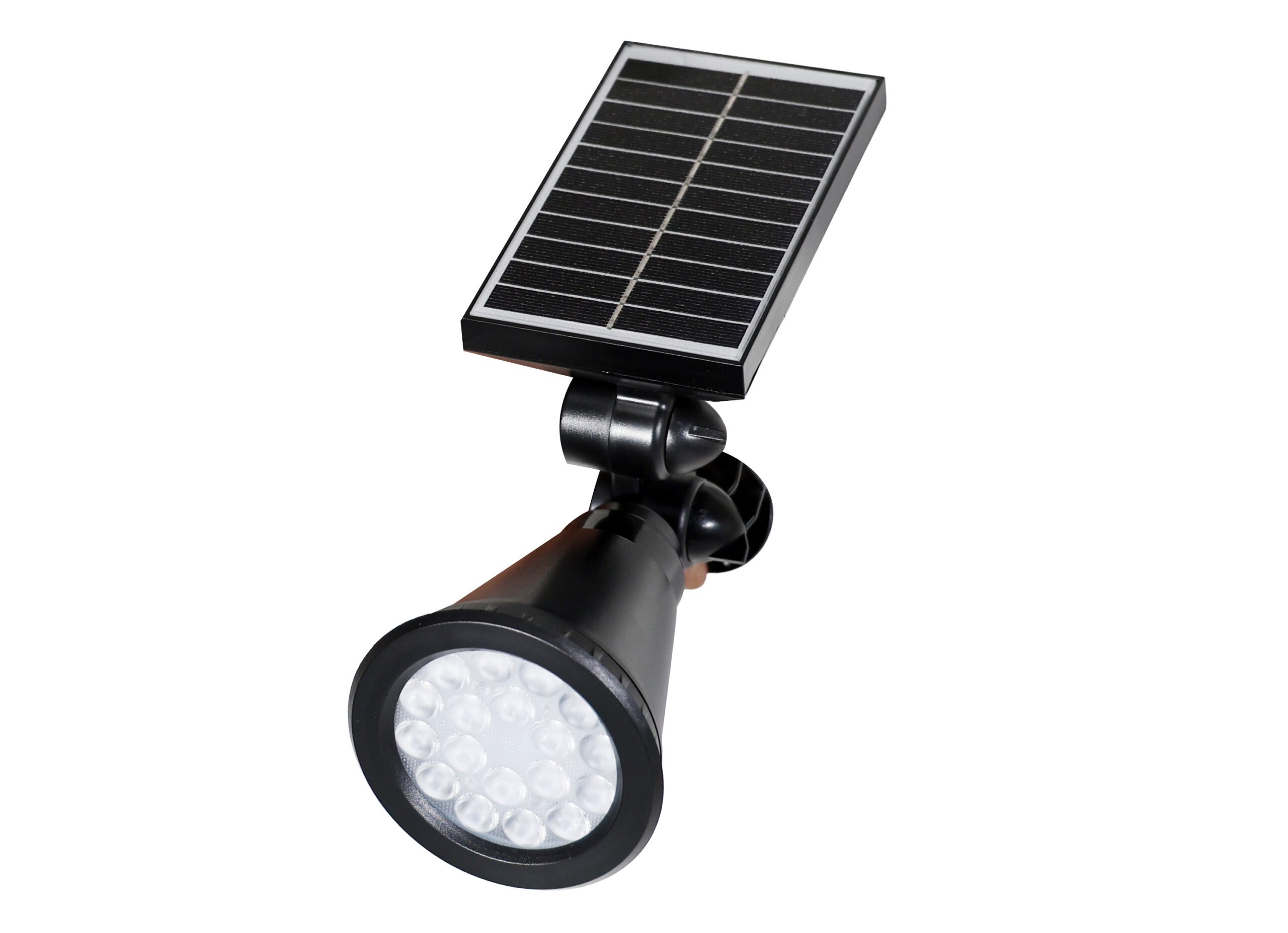 REALBUY 10W Solar LED Garden Spike Light / Wall Light (Warm White 2700k, IP 65 Water-Proof)