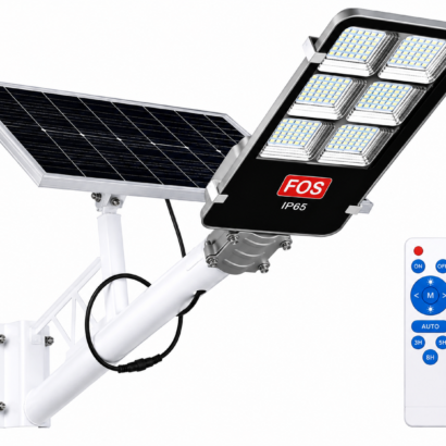 FOS 200W Semi-Integrated Solar LED Street Light with Solar Panel and Remote Control