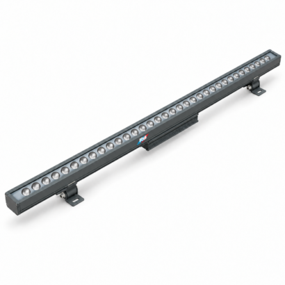 REALBUY 36W LED wall washer light with 36 lenses, grey aluminium housing and adjustable mounting brackets