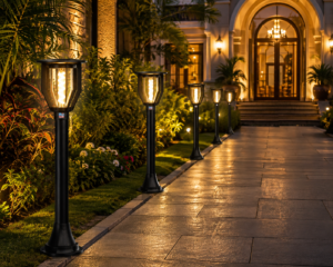 REALBUY VINTAGE SOLAR BOLLARD LIGHT