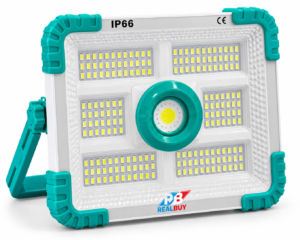 REALBUY POWERBASE 80 80W solar rechargeable LED light with 20W COB