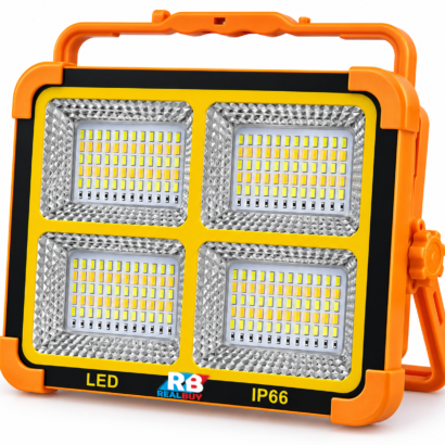 REALBUY ‘POWERBASE 100’ 100W Solar Rechargeable Emergency LED Light