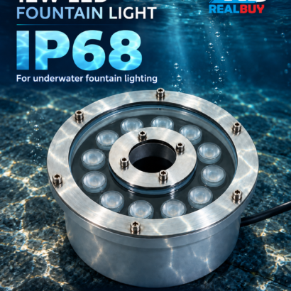 REALBUY 12W IP68 underwater protection