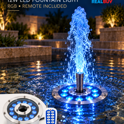 REALBUY 12W RGB fountain lighting application