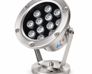 REALBUY 12W underwater LED spot light with stainless steel housing and adjustable mounting bracket
