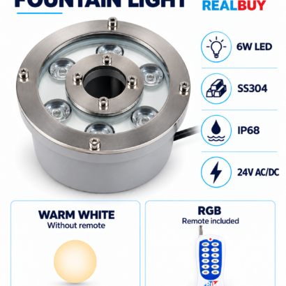 REALBUY 6W Technical specifications and colour options