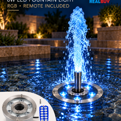 REALBUY 6W RGB fountain lighting application