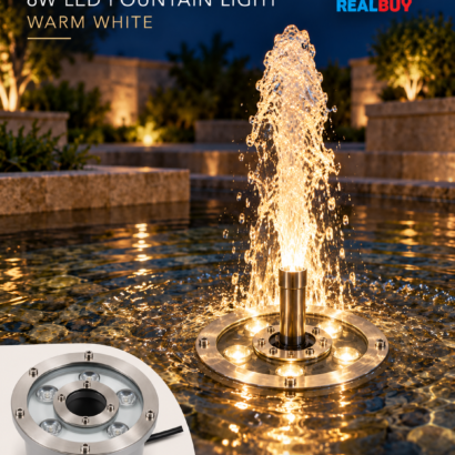 REALBUY 6W Warm White fountain lighting application