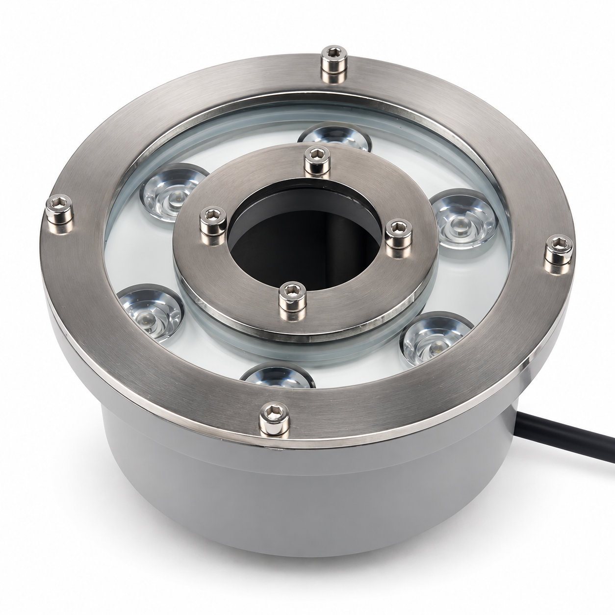 realbuy-6w-fountain-light-warm-white-hero REALBUY 6W Warm White fountain light on a white background