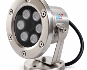 REALBUY 6W underwater LED spot light with stainless steel housing and adjustable mounting bracket