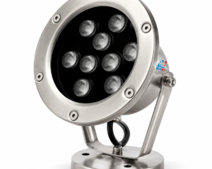 REALBUY 9W underwater LED spot light with stainless steel housing and adjustable mounting bracket