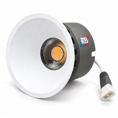 REALBUY recessed COB lens spot downlight available in 7W and 12W