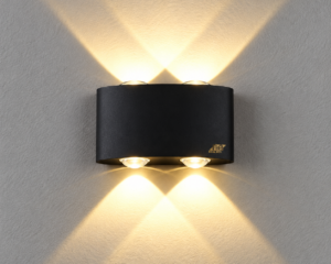 REALBUY 8W LED Lens Wall Light | 2-Way 2+2 Lenses | IP65